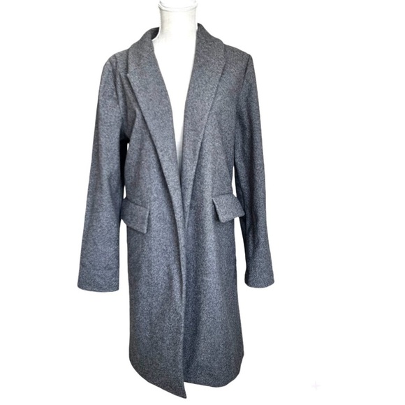 Zara Gray Herringbone Open Front Women size XL - Picture 5 of 10